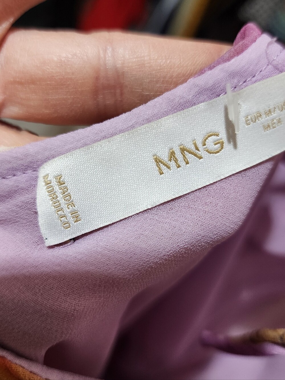 Mango Pink Lavender Floral Ruffle Maxi Dress - Picture 14 of 16